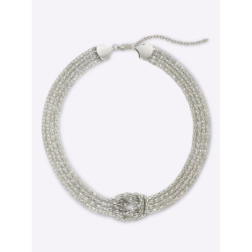 Collier HEINE, Damen, Gr. Metall, silber (silberfarben), Halsketten
