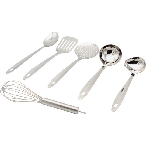 Kochbesteck-Set KRÜGER, silber (edelstahlfarben), Edelstahl, Kochbesteck-Sets, Kochbesteck, aus rostfreiem Edelstahl