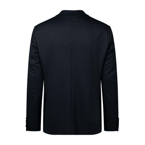 Anzugsakko BUGATTI, Herren, Gr. 50, 390, marine, 66% Polyester, 21% Viskose, 10% Polyamid, 3% Elasthan, unifarben, elegant, normal, Langarm Manschette, Sakkos, mit Stretchfunktion