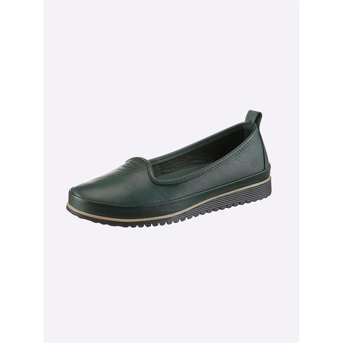 Slipper ANDREA CONTI, Damen, Gr. 37, grün, Glattleder, Leder, sportlich, Schuhe