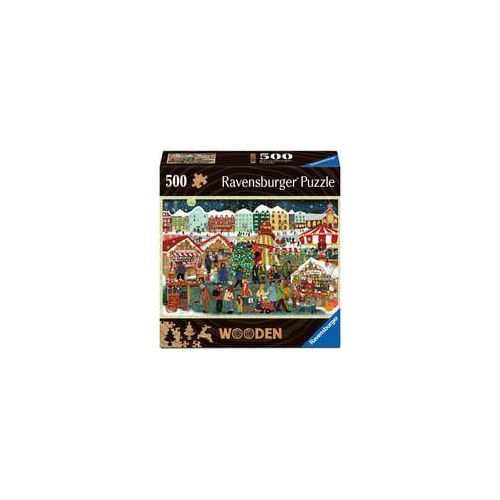 Wooden Puzzle - Weihnachtsmarkt 500 Teile
