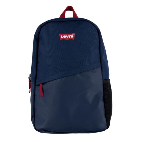 Schulrucksack LEVI'S KIDS, Baby, blau (marineblaus), Polyester, bedruckt, casual, Rucksäcke, mit Logo Print