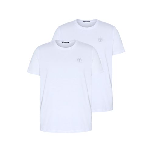 T-Shirt CHIEMSEE, Herren, Gr. XL, weiß (weiß, weiß), Obermaterial: 100% Baumwolle, Rundhals, Kurzarm, Shirts