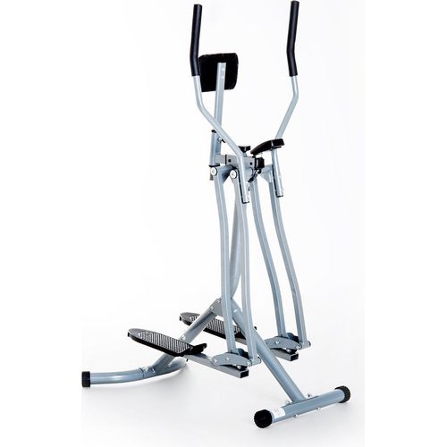 HOMCOM Crosstrainer Ellipsentrainer Ergometer Heimtrainer LCD Display, Stahl, Silber, 96x60x152cm