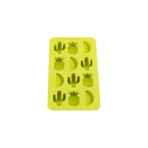Eiswürfelform Tropical, Silikon, grün - Kaktus, Ananas, Melone
