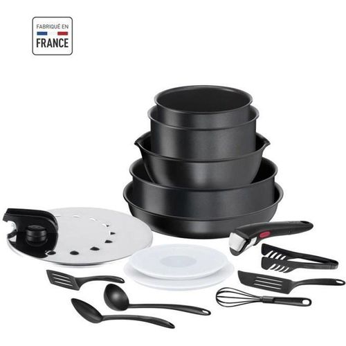TEFAL Kochgeschirrset 15-teilig, Induktion, Antihaftbeschichtung, gesundes Kochen