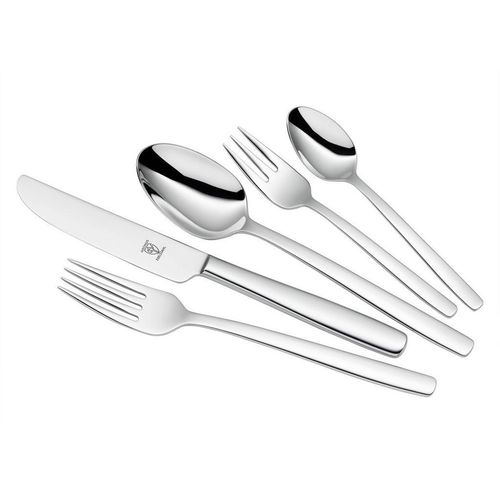Justinus Besteckset Studio , Edelstahl , Metall , 30-teilig , 25x5x43 cm , Vollheftmesser , Essen & Trinken, Besteck, Besteck-Sets