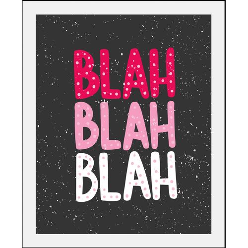 queence Bild »BLAH-BLAH-BLAH«, Schriftzüge-Sprüche & Texte-Humor, (1 St.), gerahmt