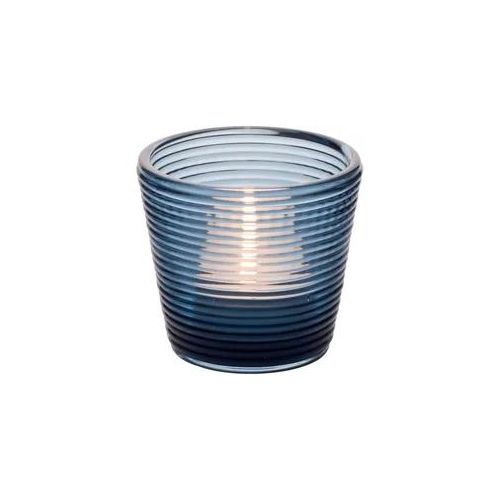 Teelichthalter, konisch - blau