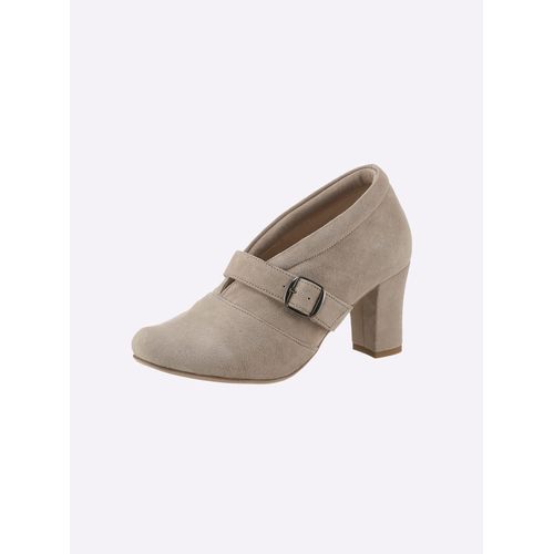 Hochfrontpumps ANDREA CONTI, Damen, Gr. 36, beige (sand), Textil, modisch, Schuhe