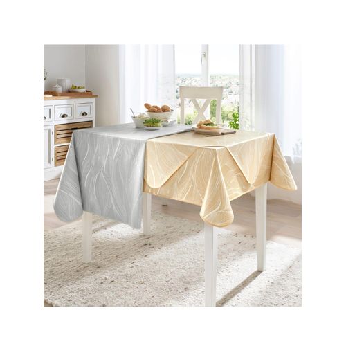 Tischdecke Gr. 3, grau, B:130cm L:160cm, Tischdecken