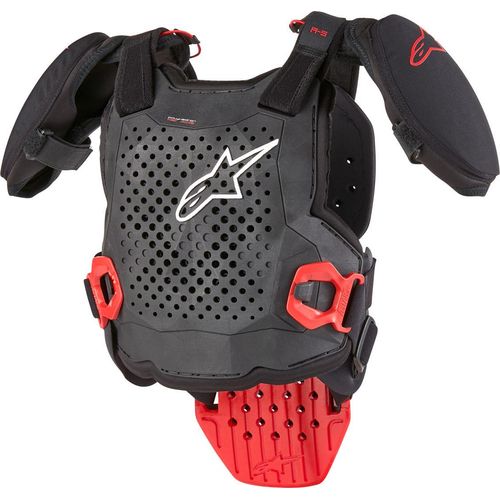Alpinestars A-5 S V2 Jugend Brustpanzer, schwarz/rot, L/XL