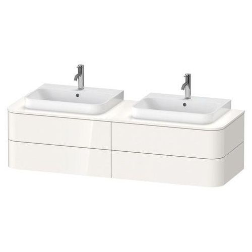 Duravit Happy D.2 Plus Konsolenwaschtischunterbau wandhängend Weiß Hochglanz 1600x550x408 mm - HP497 HP4974B2222