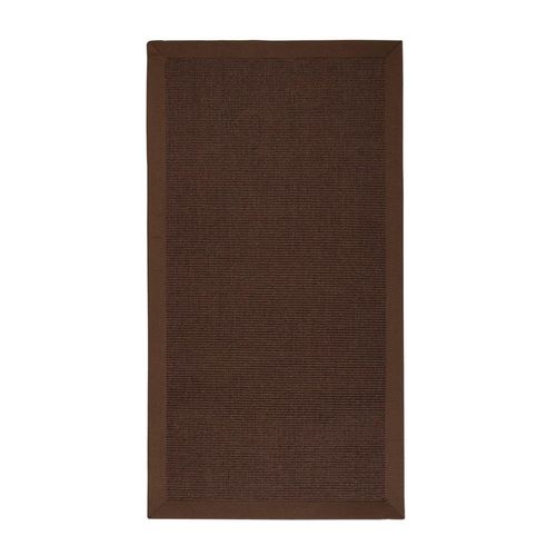 Karat Sisal-Teppich Amazonas Dunkelbraun Mit Bordüre