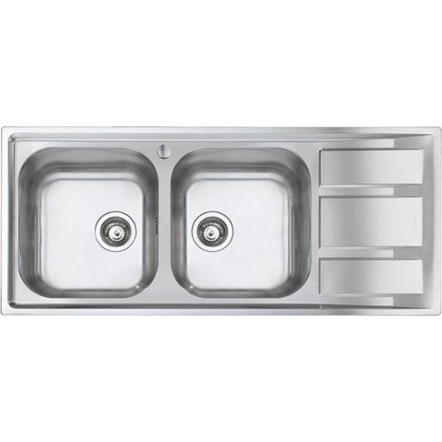 Foster FM 86.1V.STD, Edelstahl, Edelstahl, 2 Bowling, 362,5 x 400 mm, 362,5 x 400 mm, 8,89 cm (3.5 Zoll)