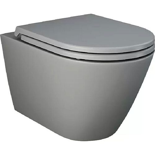 Hängendes WC RAK Ceramics Feeling, grau, matt, OHNE WC-SITZ