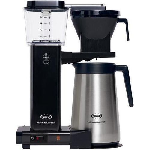 MOCCAMASTER Thermo Filterkaffeemaschine KBGT 741 Black Thermoskanne schwarz
