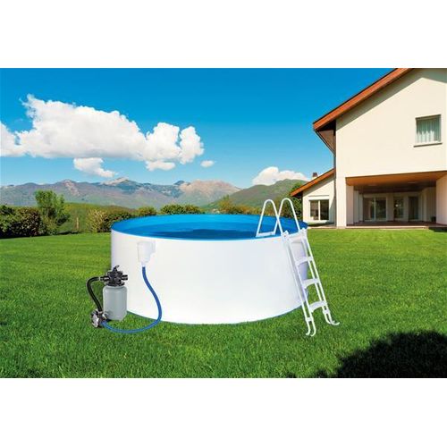 Swimmingpool / Stahlwandpool myPool Pool-Set Safety +Leiter Ø 400x90cm
