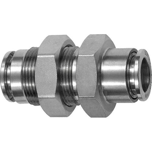 Riegler Gerade Schott-Steckverbindung, M22x1,5, ES 1.4404