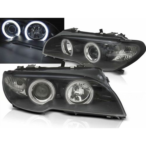 Xenon Scheinwerfer Set CCFL Angel Eyes schwarz für BMW E46 04.2003-2006 Coupe Cabrio