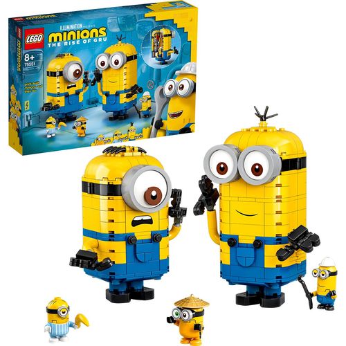 LEGO 75551 Minions Minions-Figuren Bauset mit Versteck, Spielzeug für Kinder ab 8 Jahre mit Figuren: Stuart, Kevin & Bob