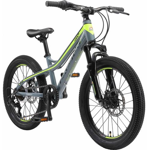 BIKESTAR Kinder Jugend Mountainbike 20 Zoll ab 6 - 7 Jahre | Hartail MTB Scheibenbremse Federgabel | Petrol Grün