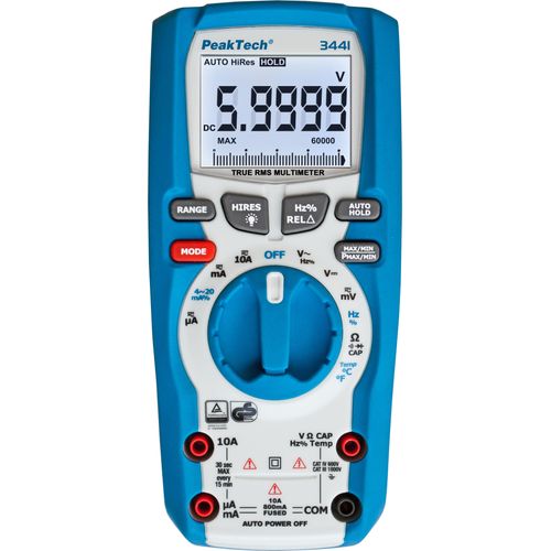 PeakTech P 3441 - Digitalmultimeter 60.000 Counts 1000V AC/DC mit TrueRMS