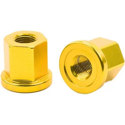 Mission Aluminum BMX Achsen Muttern (Gold)