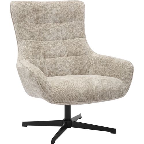 Drehsessel SALESFEVER, grau (hellgrau, schwarz), B:81cm H:103cm T:85cm, Chenillestoff (100% Polyester), Metall, Sessel, Sitzfläche mit Taschenfederkern