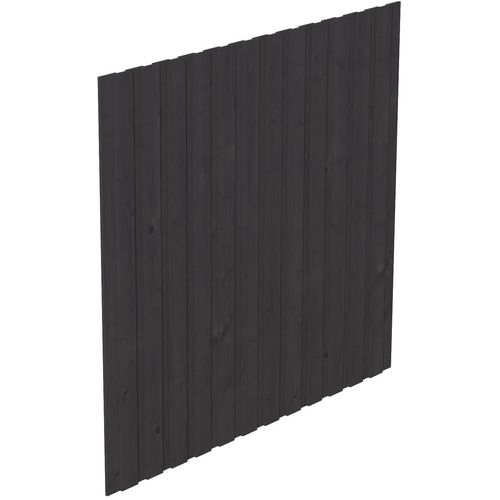 Carport-Seitenwand SKANHOLZ, grau (anthrazit), B:230cm H:220cm, Holzwerkstoff, Gartenhaus-Seitenwände, aus Deckelschalung 20x120mm