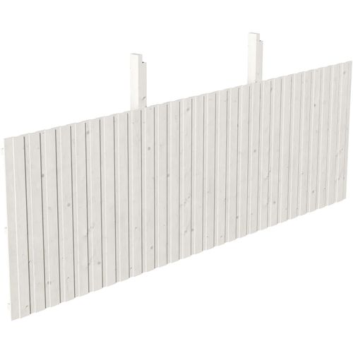 Carport-Rückwand SKANHOLZ, weiß, B:550cm H:180cm, Holzwerkstoff, Gartenhaus-Seitenwände, aus Deckeschalung 20x120mm