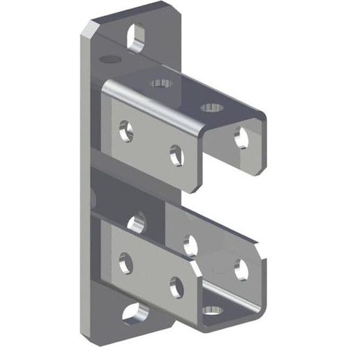 fischer Sattelflansch SF L 124 feuerverzinkt 5 Stk