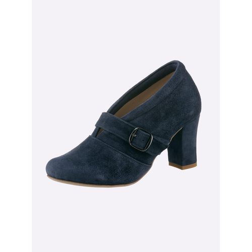 Hochfrontpumps ANDREA CONTI, Damen, Gr. 42, blau, Textil, modisch, Schuhe