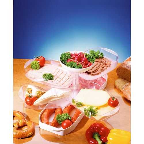 Frischhaltedose RUCO, weiß, B:15cm H:20cm L:25cm, Kunststoff, Lebensmittelaufbewahrungsbehälter, (Garnierbuffet)