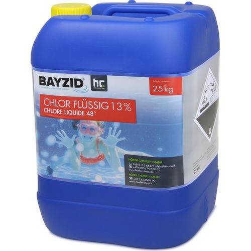 24x25 kg BAYZID® Flüssigchlor 13% zur effektiven Pool Desinfektion