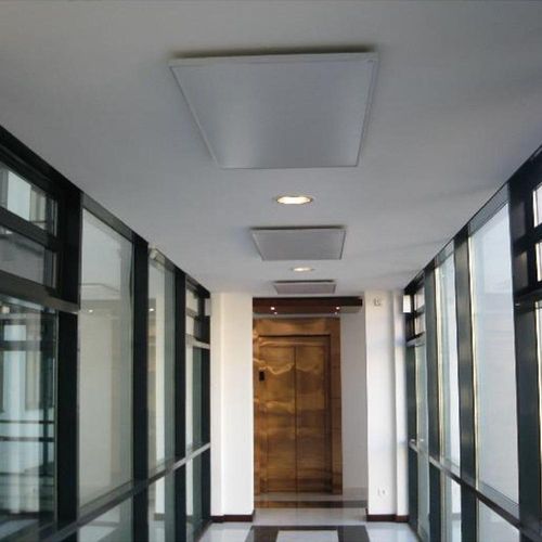 XIMAX Infrarotheizung Decke hängend Heizpaneel Weiss Höhe 600 mm, Breite 600 mm 300 Watt