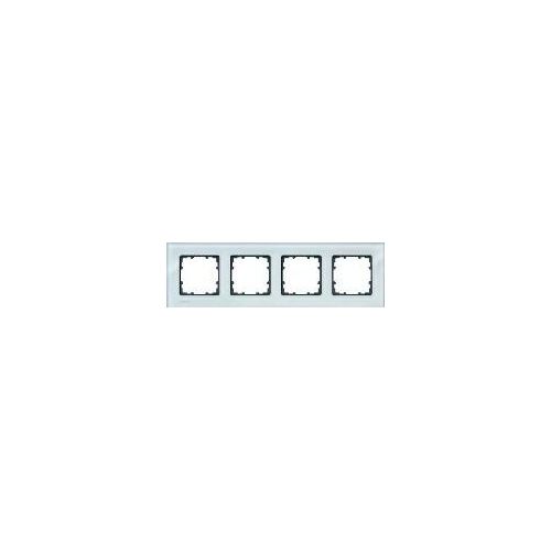 Rahmen 4fach Delta Miro Glas,ws 5TG1204-1