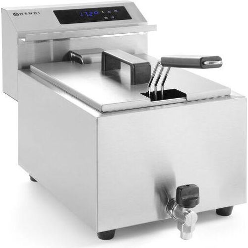 HENDI Friteuse Mastercook digital mit Ablasshahn - 8 L
