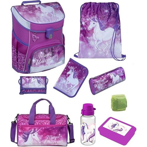 MAGIC UNICORN EINHORN Schulranzen Scooli Campus Fit 9-teilges Set mit Sporttasche
