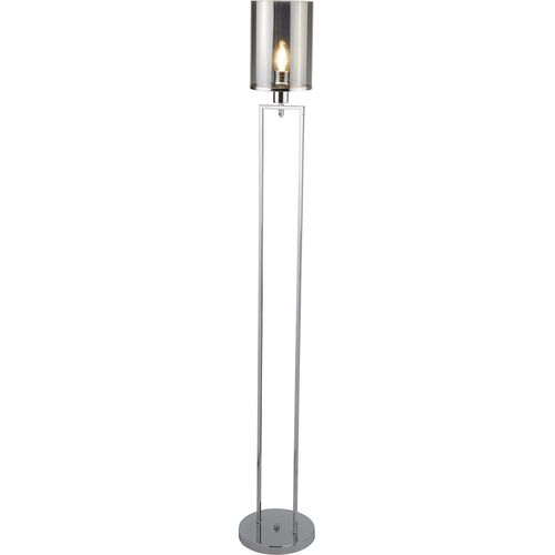 Stehleuchte, Chrom, H 144 cm, CATALINA