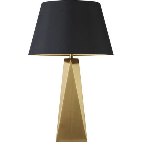 Maldon 1Lt Table Lamp, Gold, Black Shade With Gold Interior