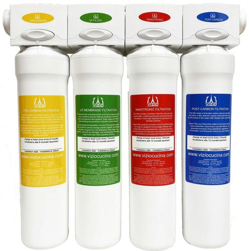 Trinkwasserfilter, Wasserfilter system, Hauswasserfilter 4 stadien Filtersystem - für 1 Jahr Trinkwasser