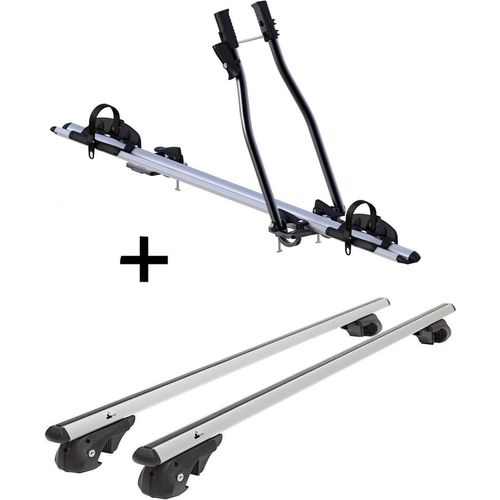 Fahrradträger SAGITTAR + Relingträger VDP004 XL kompatibel mit für Mercedes Vaneo W414 2002-2005
