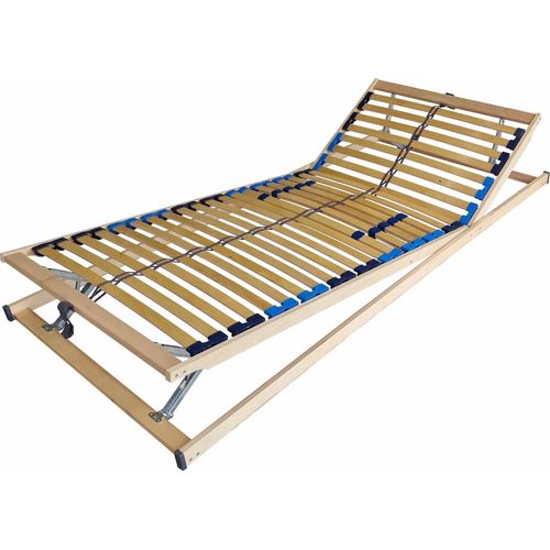 Lattenrost 70x200cm 28 Leisten Fertig Montiert 5 Zonen verstellbarer Kopf & Fußbereich