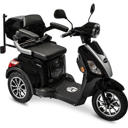 Rolektro E-Trike 25 V.2 Schwarz - 25 km/h Dreirad - Elektroroller 1000W - Reichweite 50 km