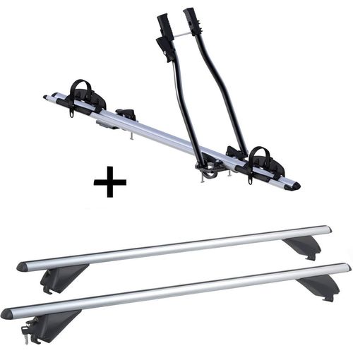 Fahrradträger SAGITTAR + Alu Dachträger RB003 kompatibel mit Bmw X5 (F15) (5Türer) ab 2014