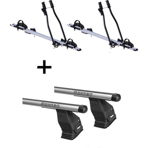 2x Fahrradträger SAGITTAR + Dachträger Menabo Tema kompatibel mit für Mercedes B-Klasse W245 2005-2011