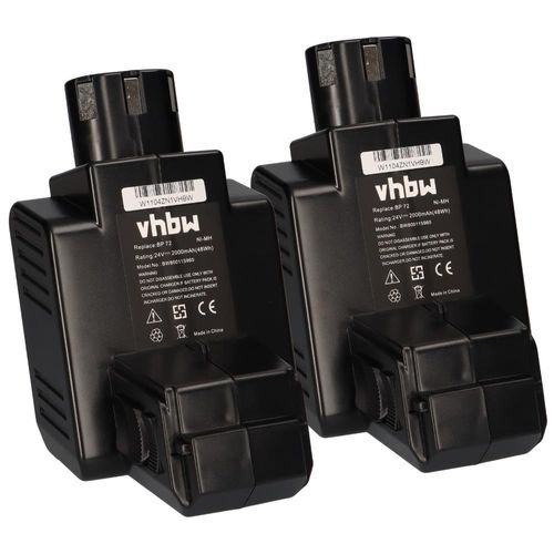 2x Werkzeugakku für Hilti TE 5-A BP72 24V 2000mAh Ni-MH