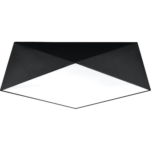 Deckenleuchte HEXA 45 schwarz 3xE27 60W PVC 15x45x45cm Sollux Lighting