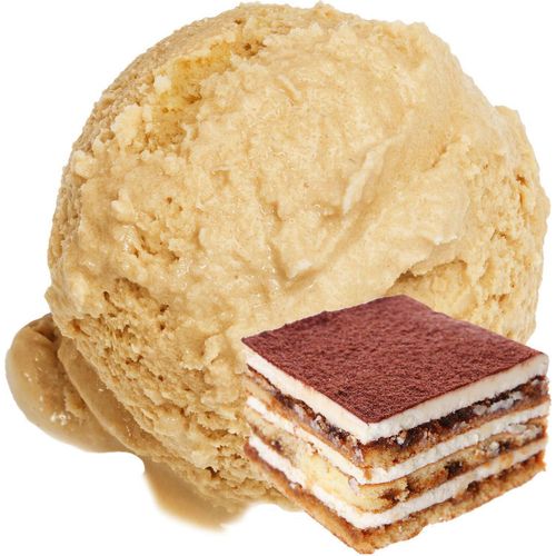 Gino Gelati Tiramisu Eis Pulver - Italienisches Speiseeis zum Selbermachen für Eismaschine & Kühlschrank (100 Kg)